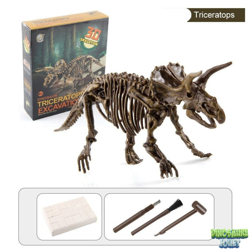 Kit d’excavation Dinosaure triceratops