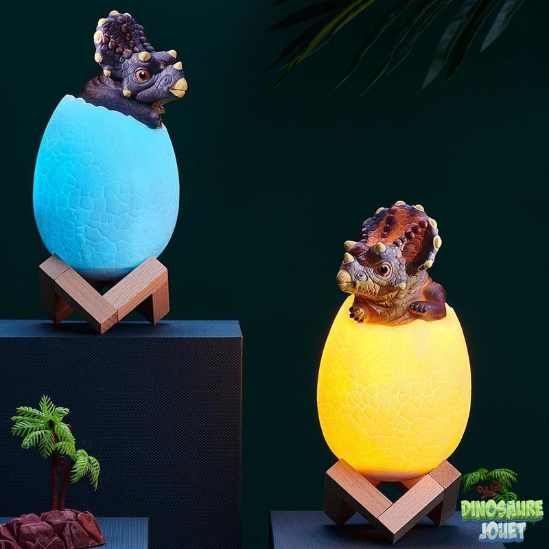 Lampe veilleuse colorée tricératops