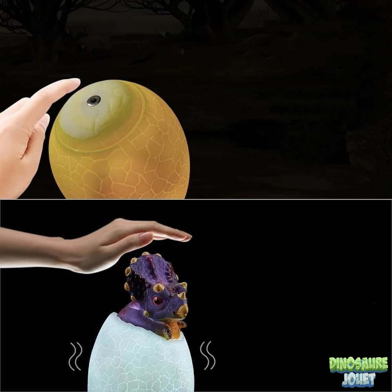 Lampe veilleuse colorée tricératops