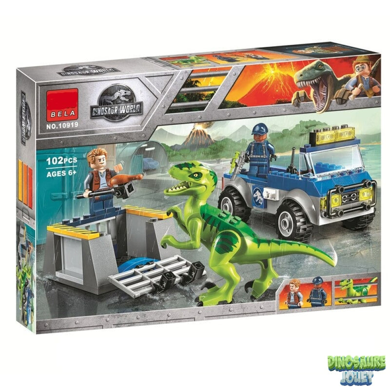 Lego Jurassic World velociraptor cage