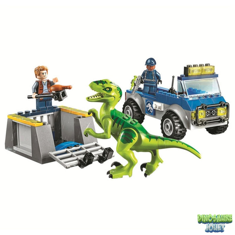 Lego Jurassic World velociraptor cage