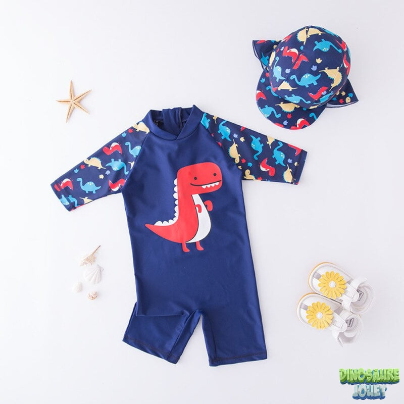 Maillot de bain Dinosaure Bleu