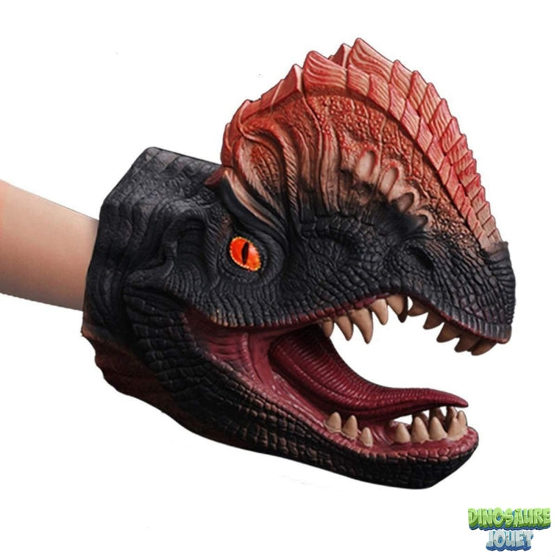 Marionnette dinosaure le Dilophosaure