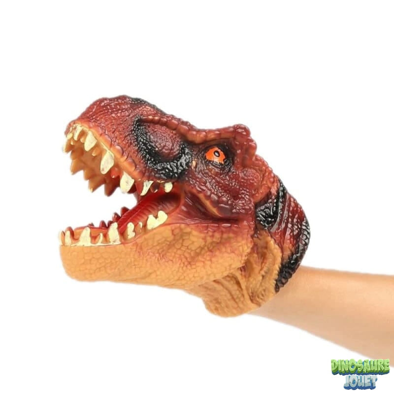 Marionnette t-rex brun