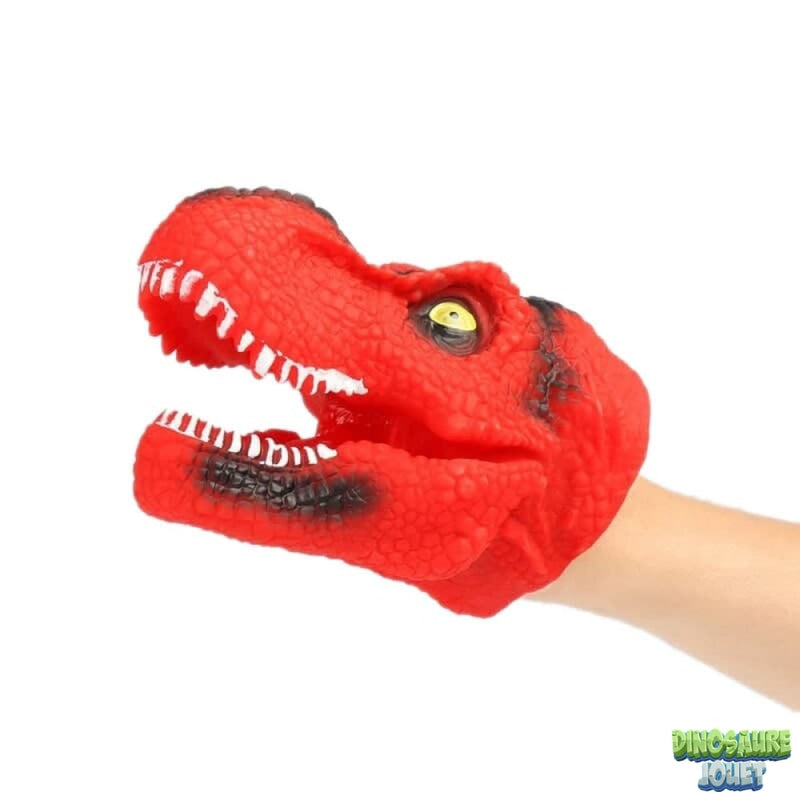 Marionnette t rex rouge