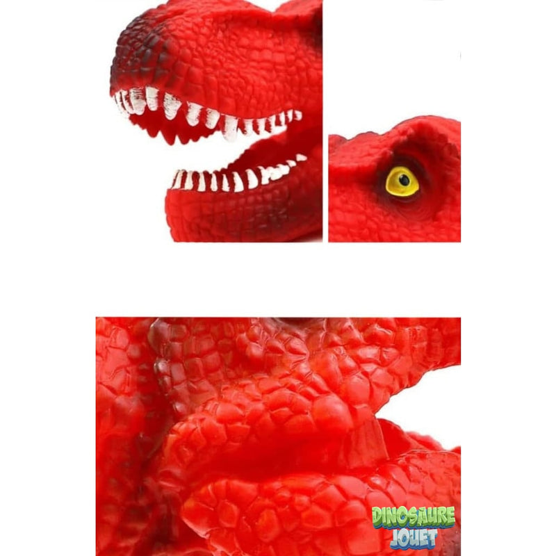 Marionnette t rex rouge
