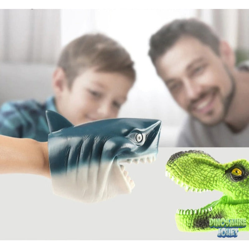 Marionnette t rex vert