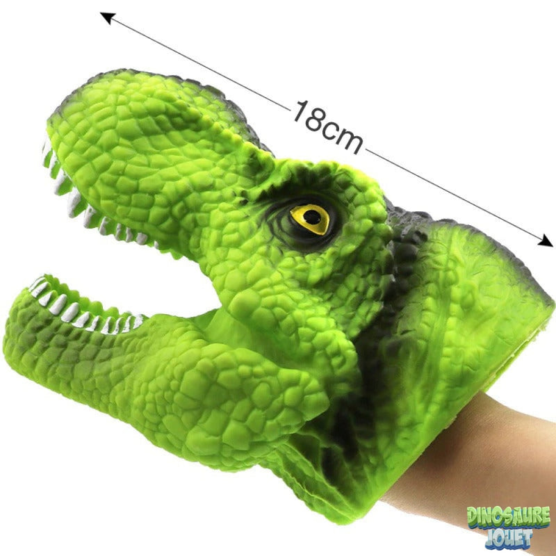 Marionnette t rex vert