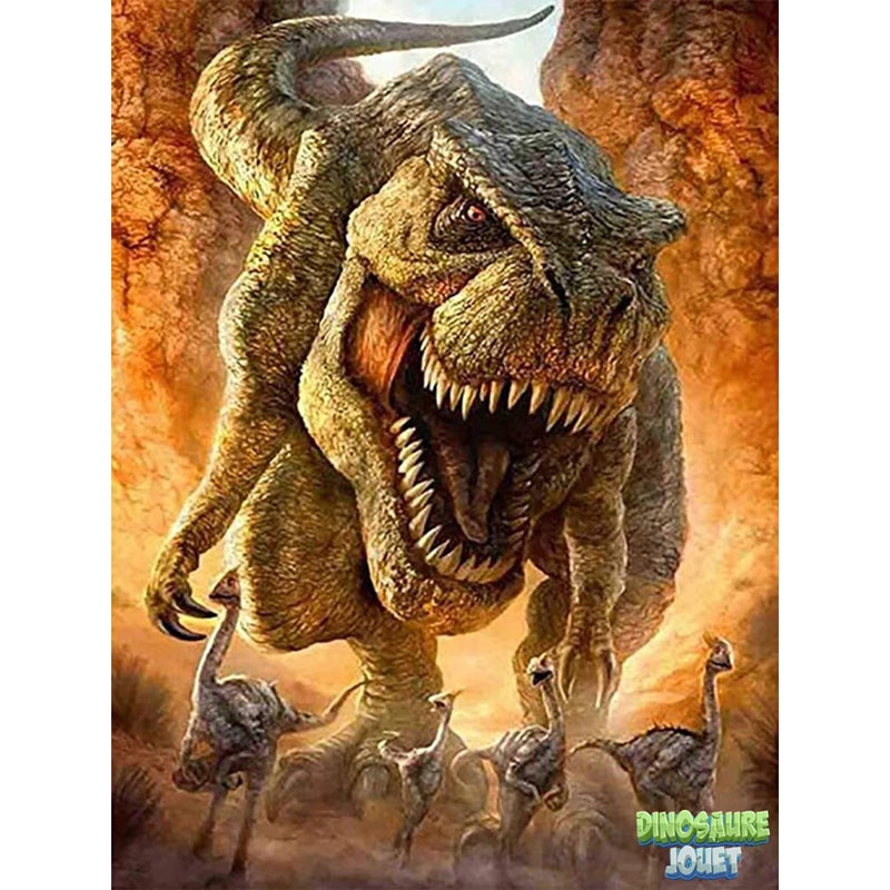 Peinture diamant Dinosaure: T-rex
