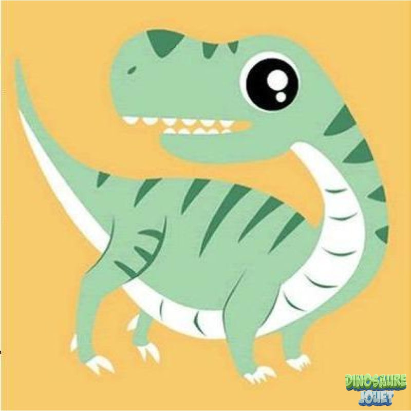 Peinture numero dinosaure enfant