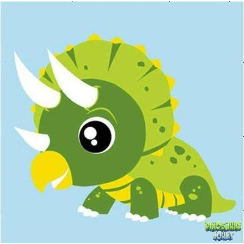 Peinture numero dinosaure enfant