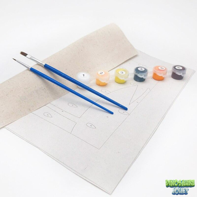 Peinture numero dinosaure enfant
