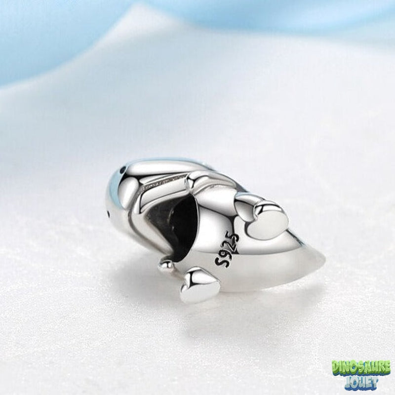 Pendentif dinosaure argent