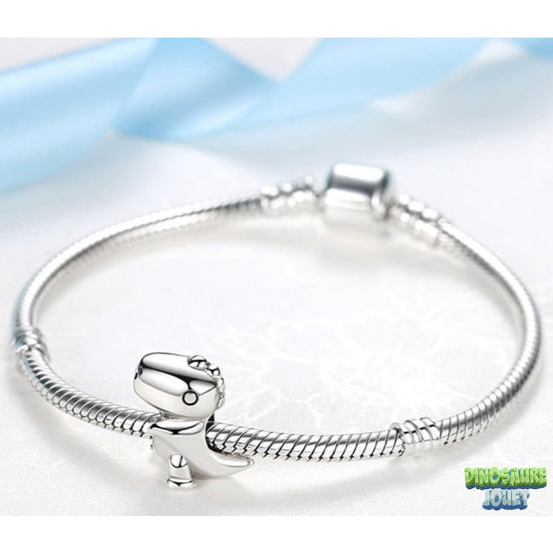 Pendentif dinosaure argent