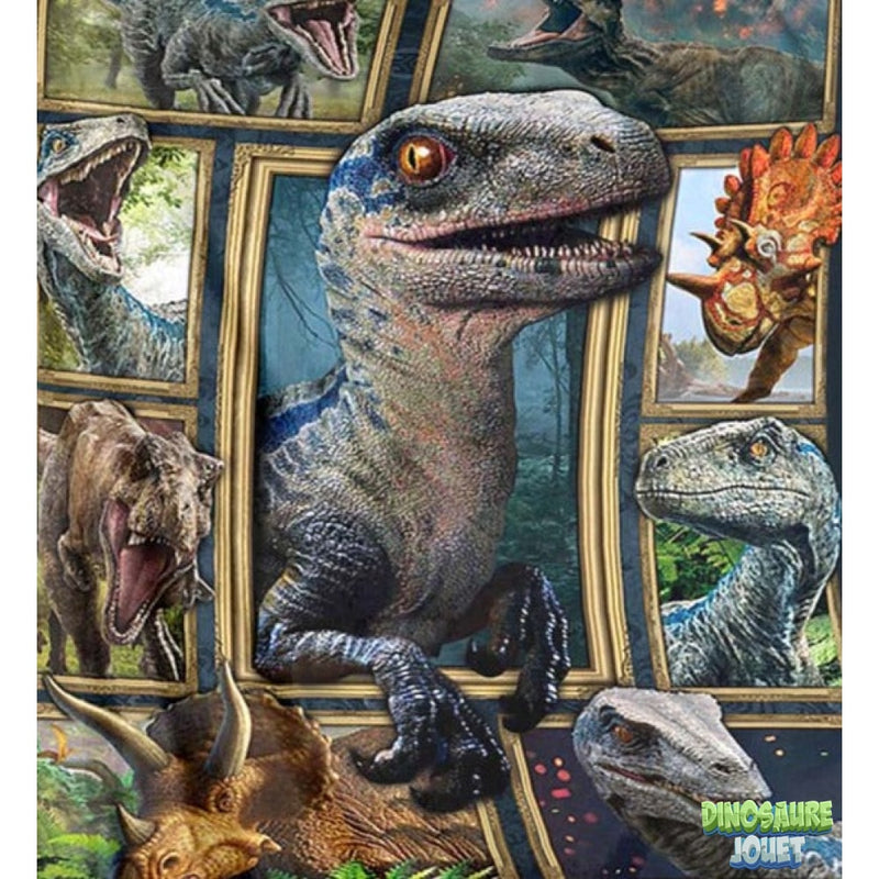 Plaid polaire dinosaure