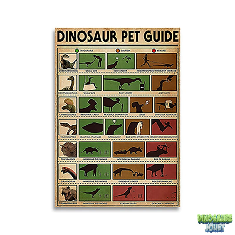Poster dinos de compagnie