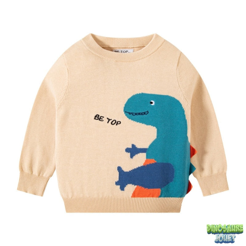 Pull enfant dinosaure