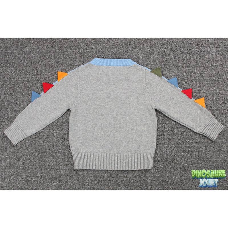 Pull tricot enfant dinosaure