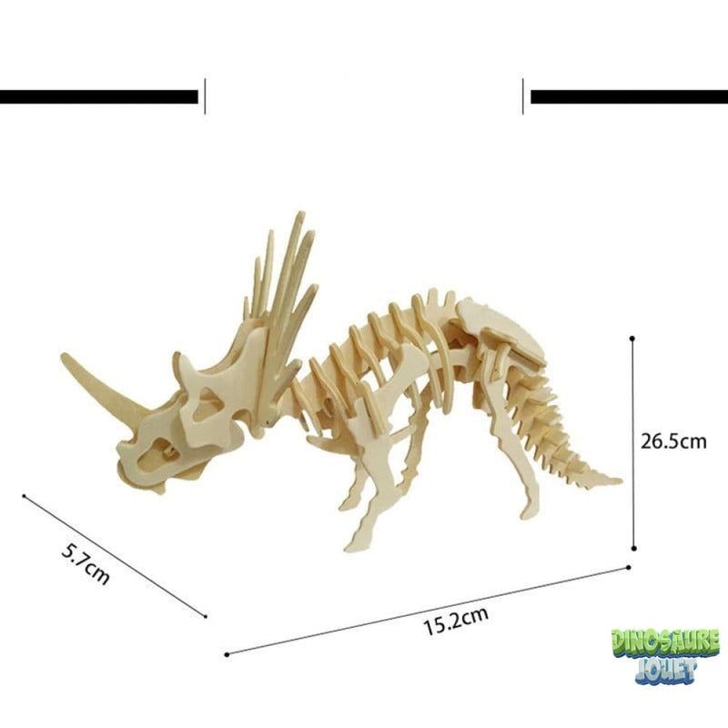 puzzle 3d en bois dinosaure