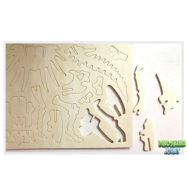 puzzle 3d en bois dinosaure