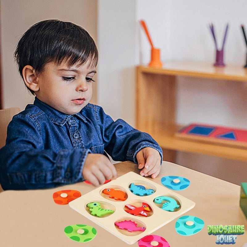 Jouet Enfant, Dinosaure Educatif 6 Différents Puzzles pour Garçon