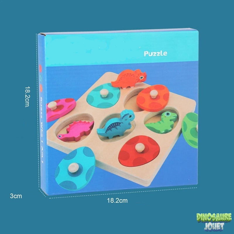 Puzzle Dinosaure bonhomme de bois