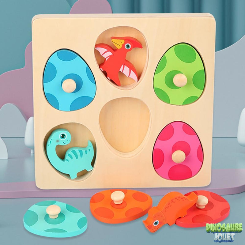 Puzzle Dinosaure bonhomme de bois