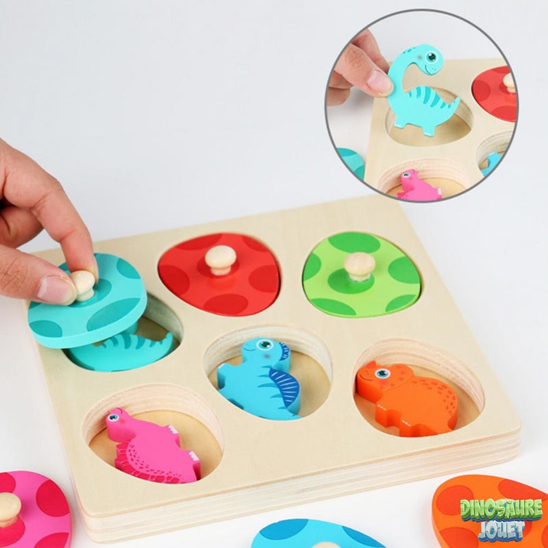 Puzzle Dinosaure bonhomme de bois