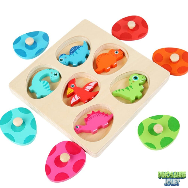 Puzzle Dinosaure bonhomme de bois