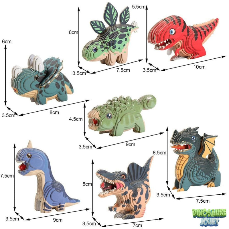 Puzzle educatif Dinosaure