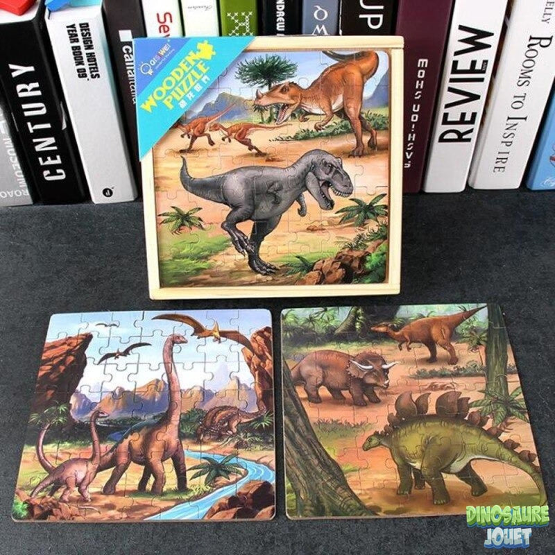 Puzzle en bois dinosaure