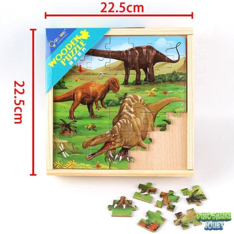 Puzzle en bois dinosaure
