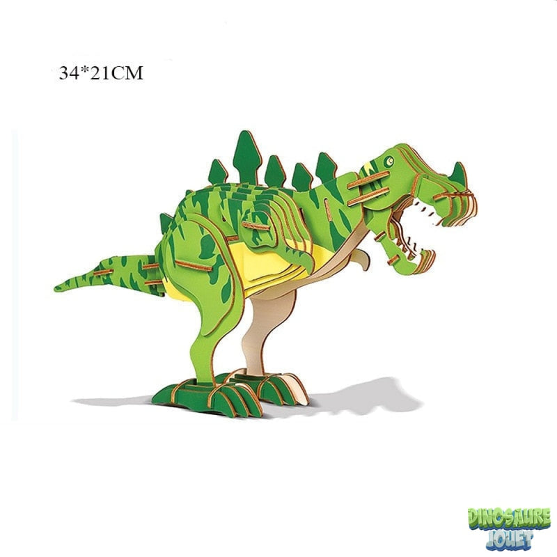 Puzzle en bois squelette Dinosaure