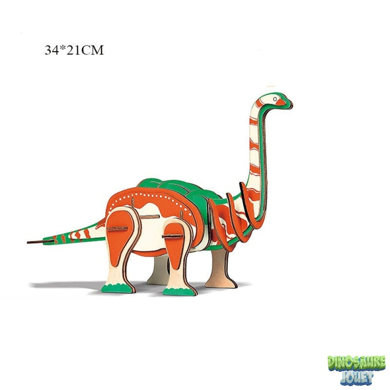 Puzzle en bois squelette Dinosaure