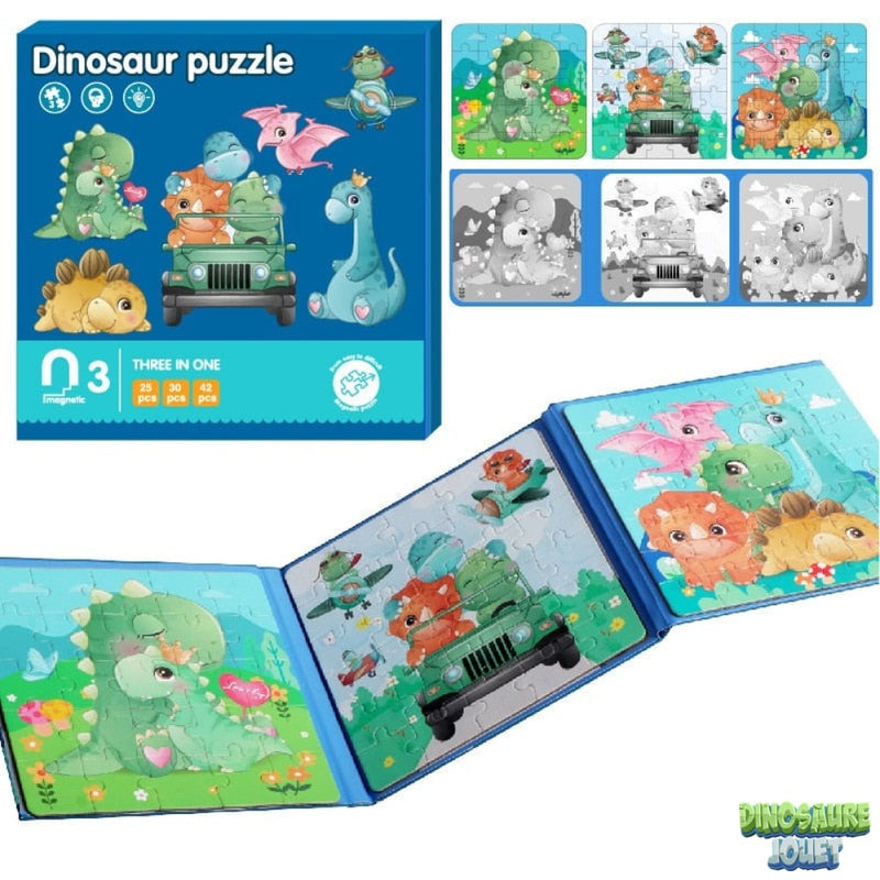 Puzzle magnétique Dinosaure