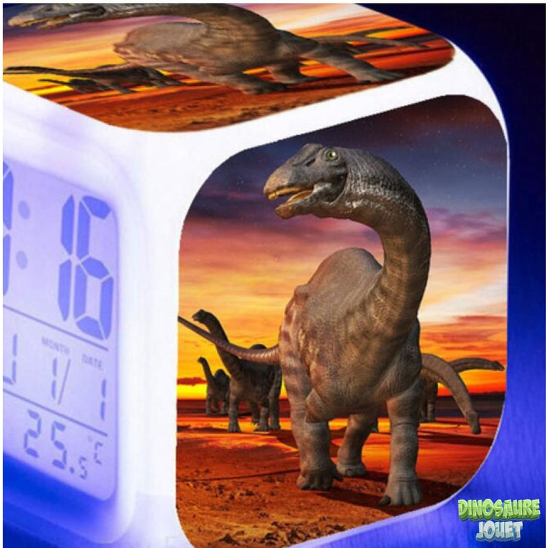 Reveil veilleuse Dinosaure brontosaure