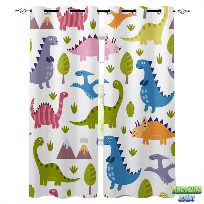 Rideau à œillets Dinosaure