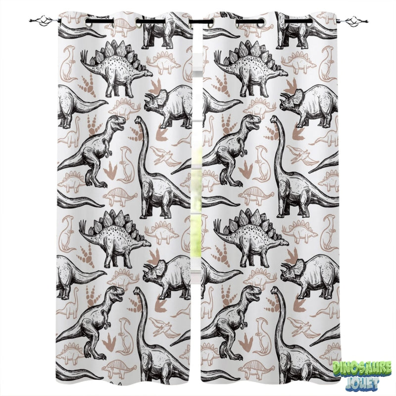 Rideaux chambre Dinosaure