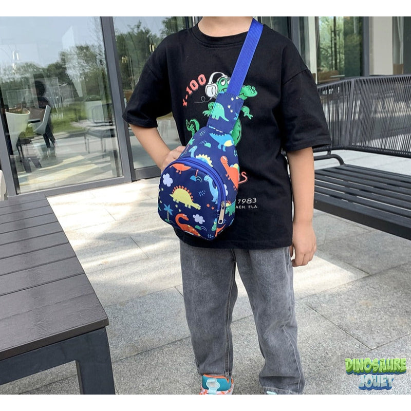 Sac à bandoulière jaune Dinosaure