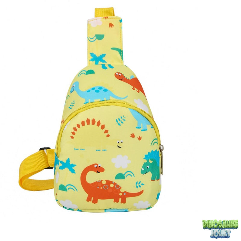 Sac à bandoulière jaune Dinosaure