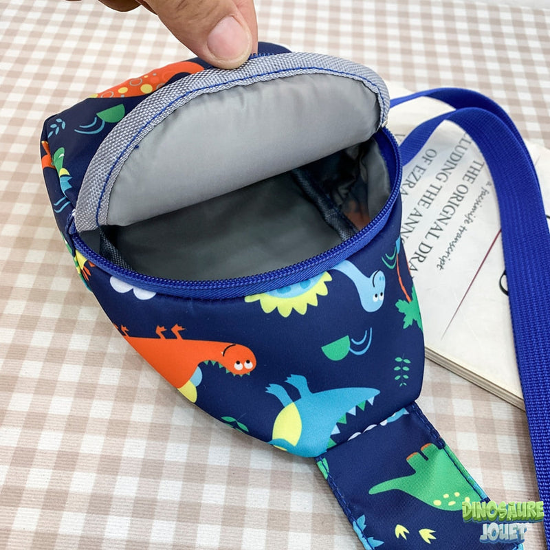 Sac à bandoulière jaune Dinosaure