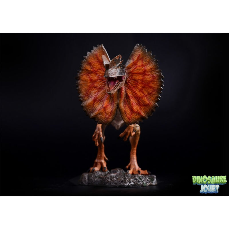 Statue Dinosaure design Dilophosaurus