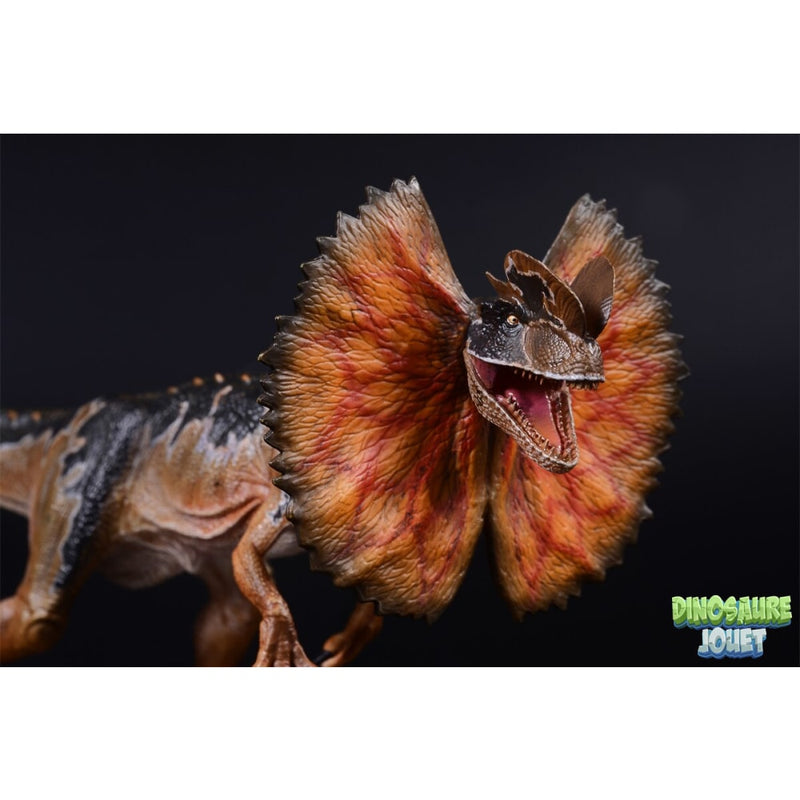 Statue Dinosaure design Dilophosaurus