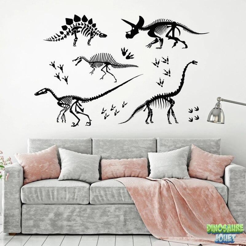 Stickers fossile de dinosaure
