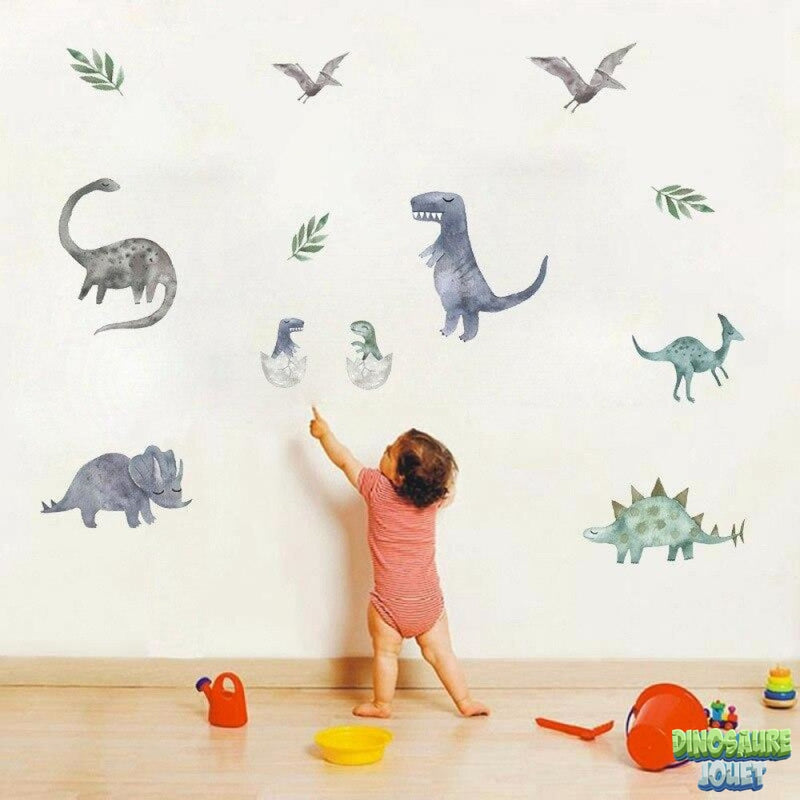Stickers mural chambre bébé Dinosaure