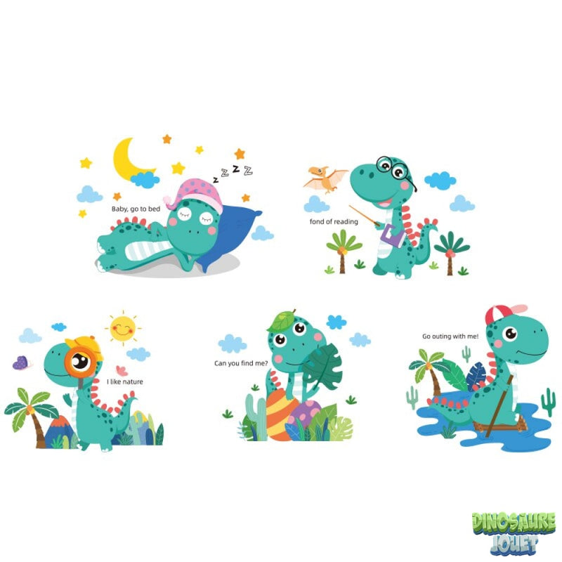 Stickers repositionnables Dinosaures