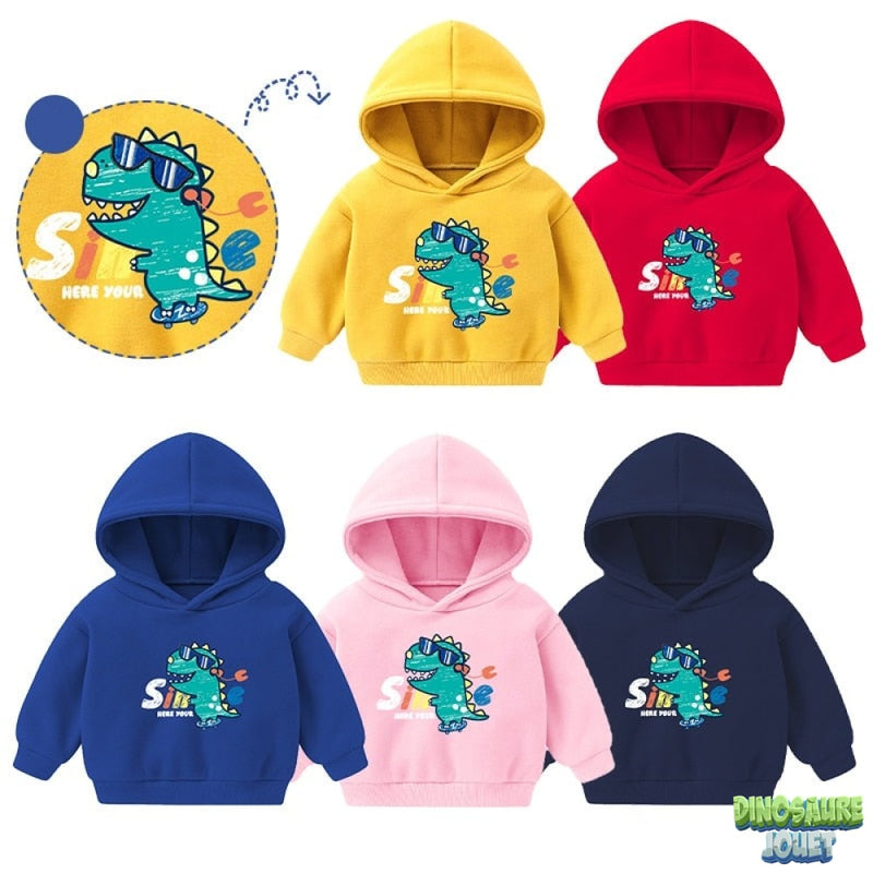 Sweat capuche Dinosaure