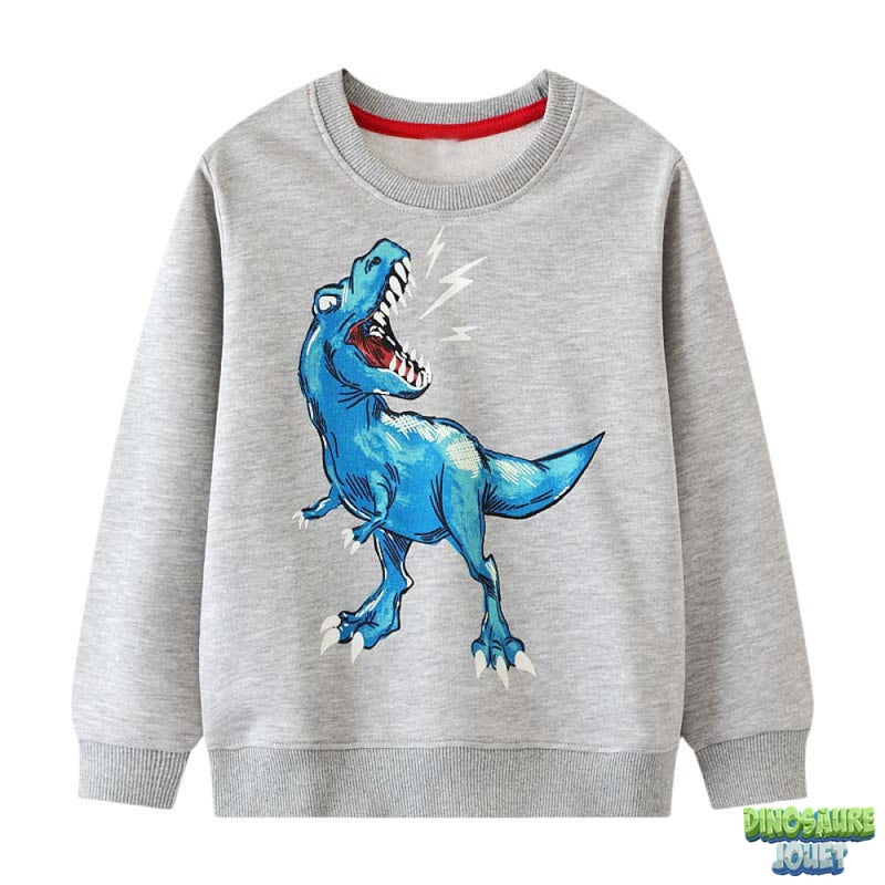 Sweat dinosaure fluo