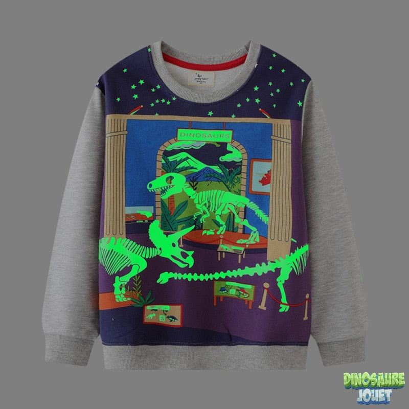 Sweat Dinosaure fluorescent