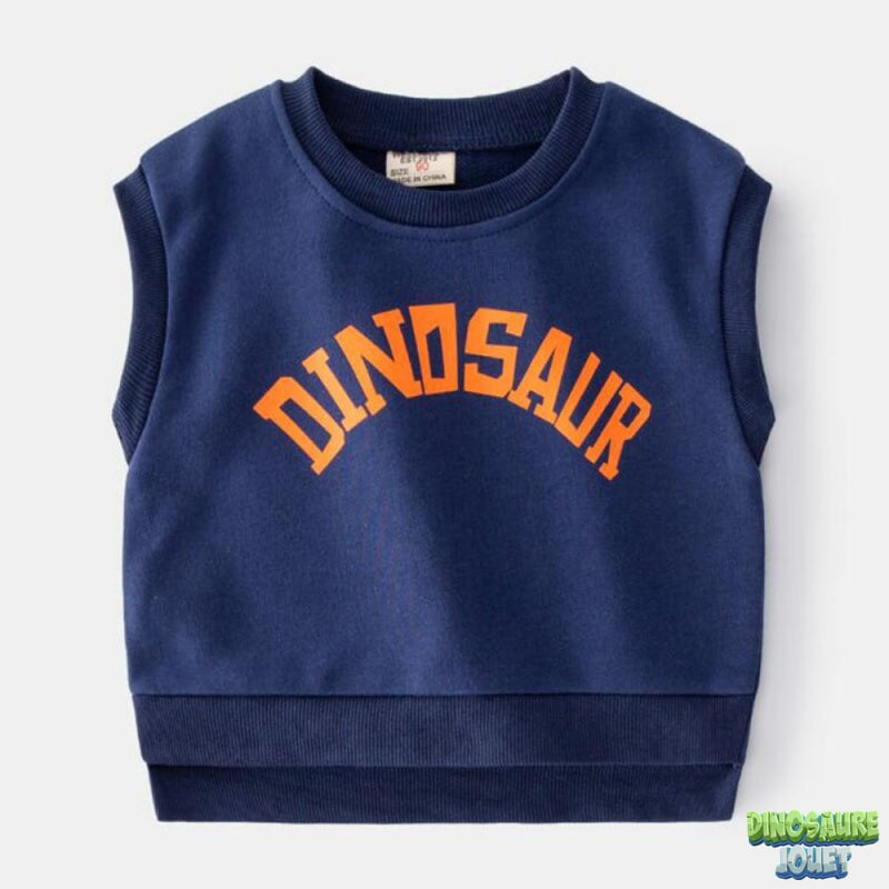 Sweat Dinosaure sans manches